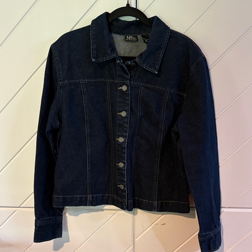 New York & Co XL Indigo Denim Jacket